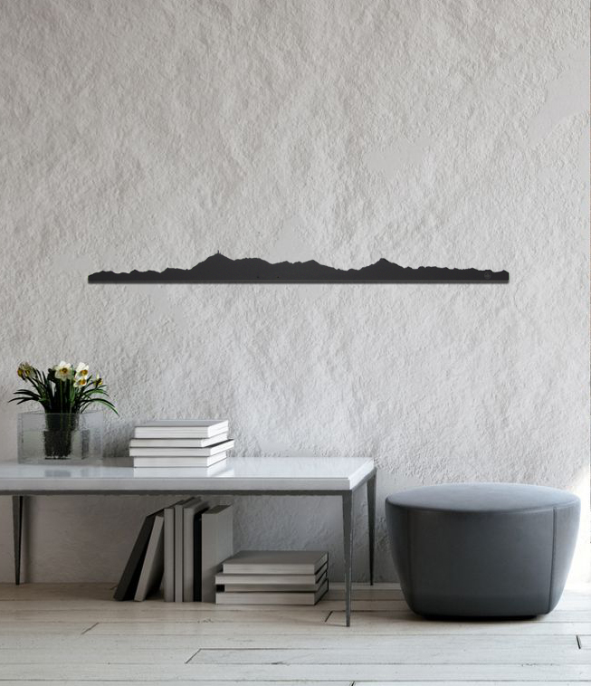 skyline xl noir mur gris