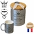 Bougie bijou fleurs des iles mug argent face + profil