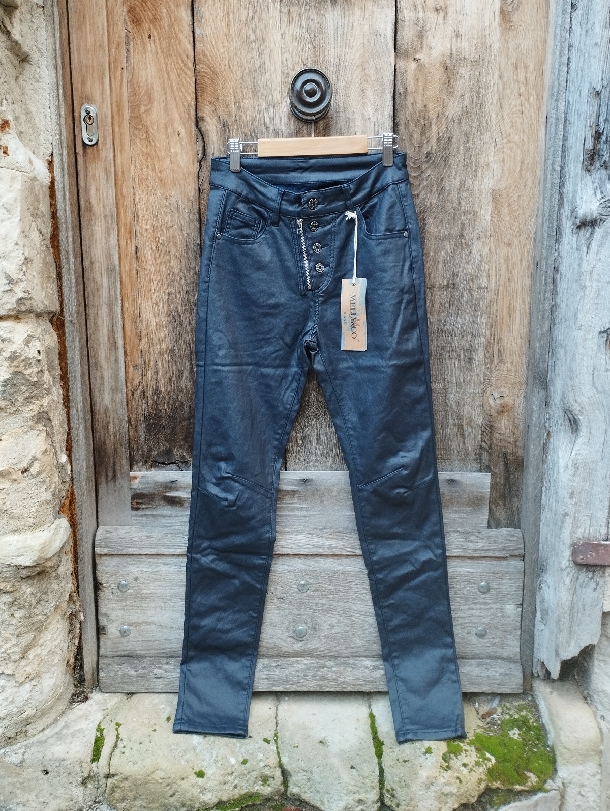 pantalon simili 7187 melly and co marine 3