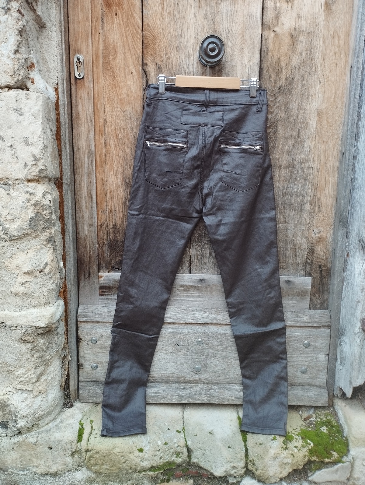 pantalon simili 7187 melly and co choco 4