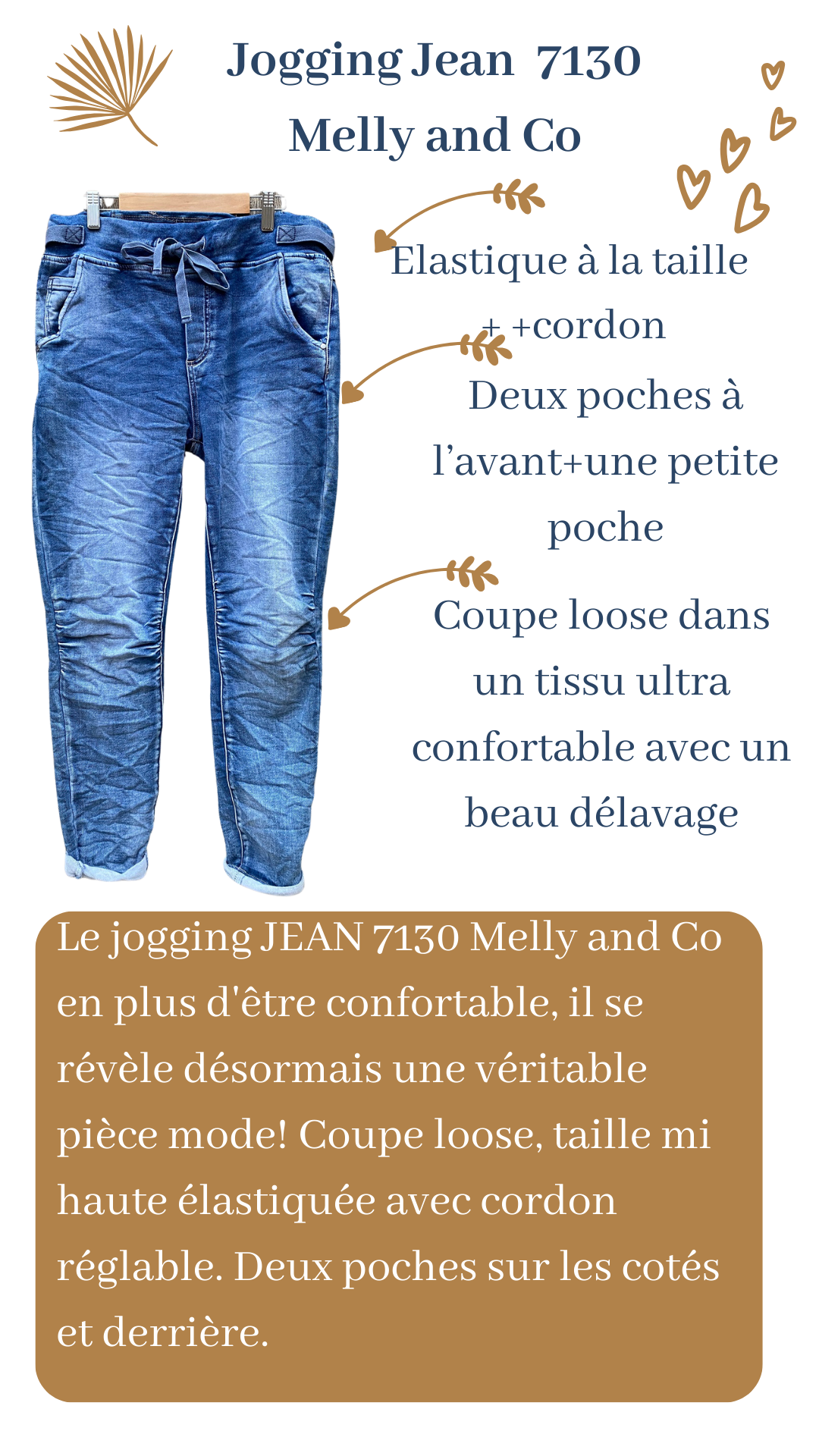 jogging jean 7130 melly and co fiche