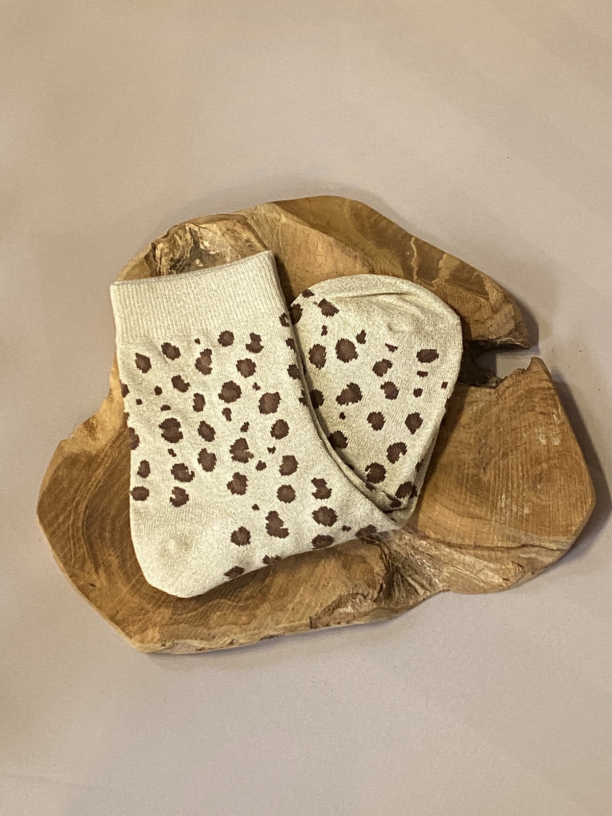 CHAUSSETTES LEO BEIGE 3