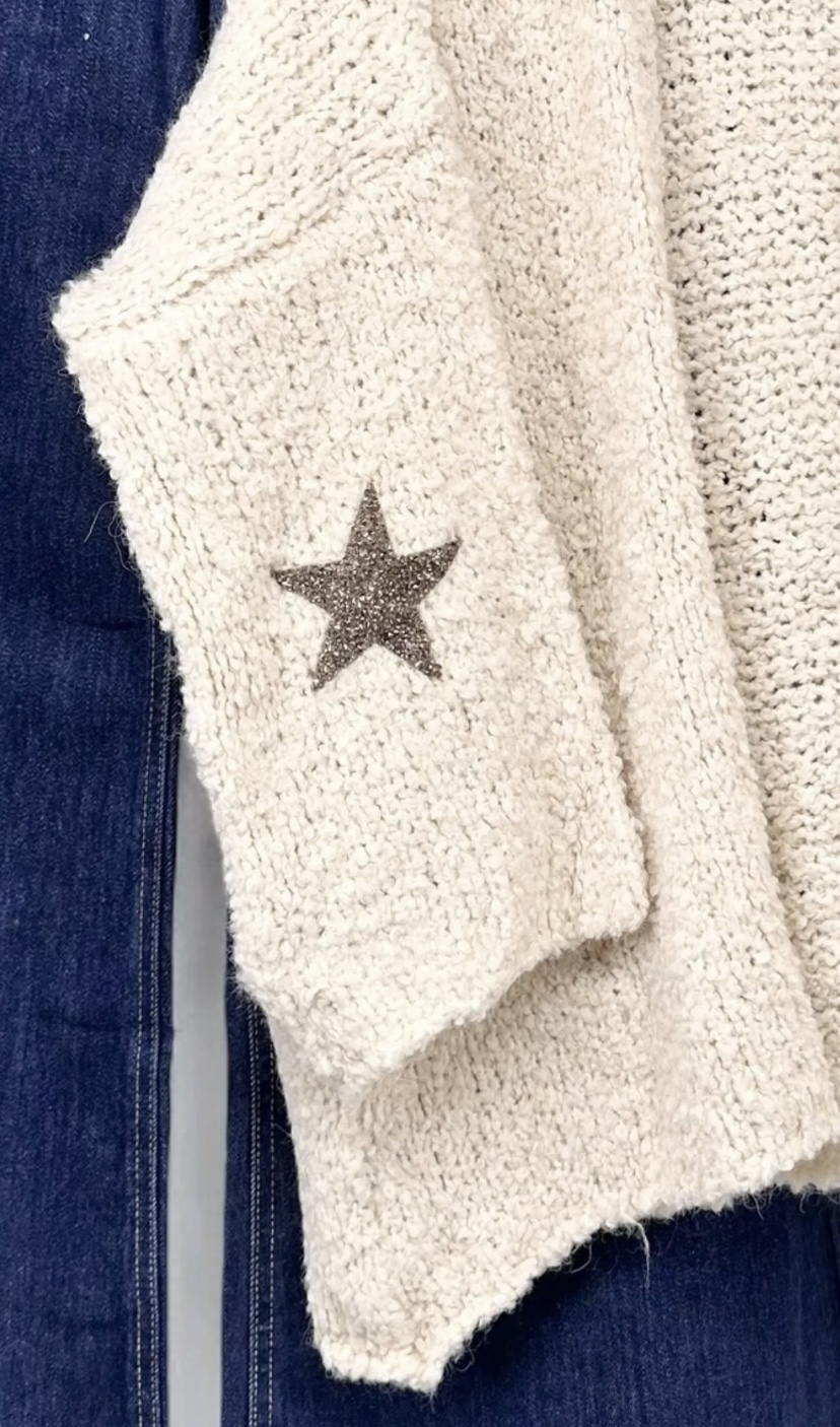 GILET DOUBLE STARS COUDE ECRU APRIL VINTAGE 1