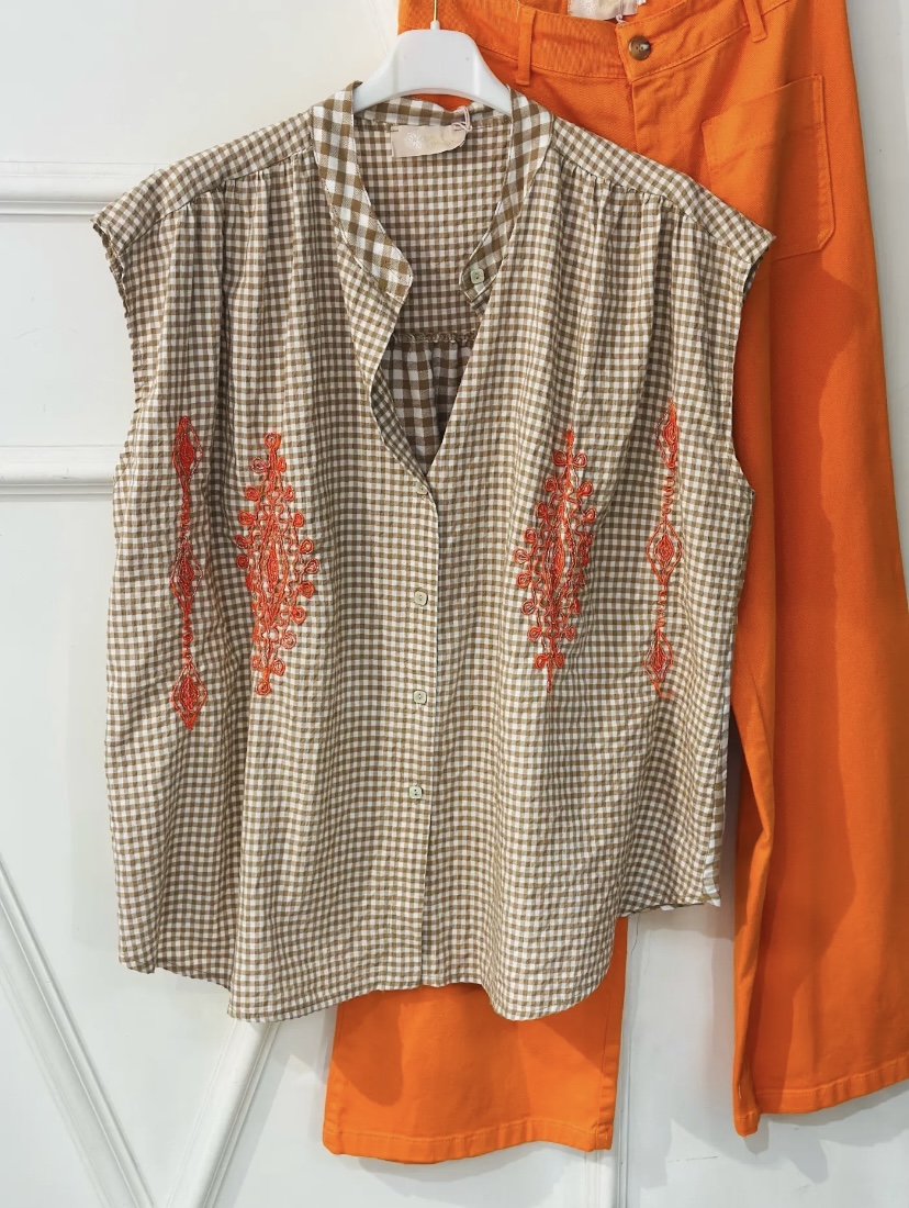 CHEMISE CARO CAMEL APRIL VINTAGE