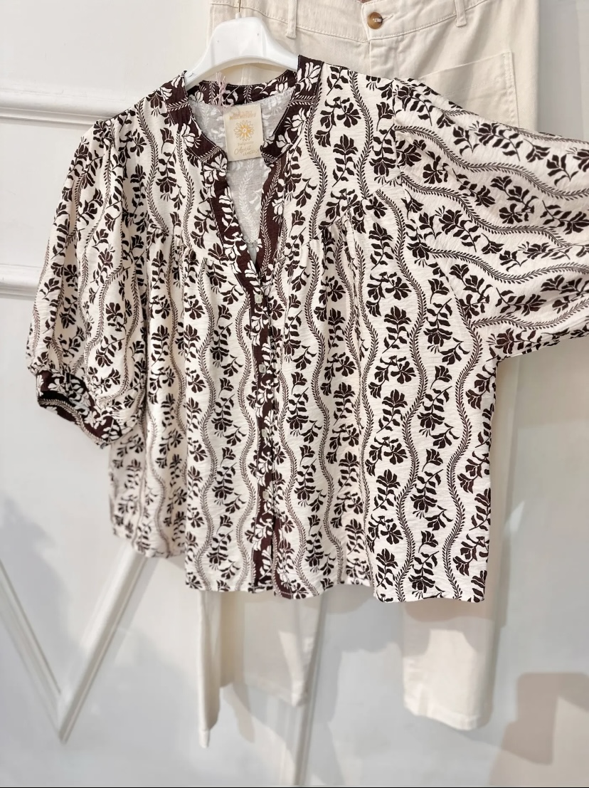 CHEMISE LORIE CHOCOLAT APRIL VINTAGE 1