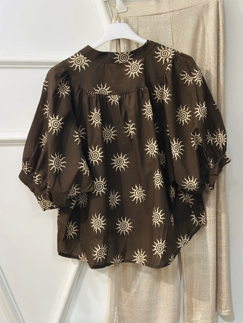 CHEMISE SOLEIL BOHEME CHOCOLAT - APRIL VINTAGE 2