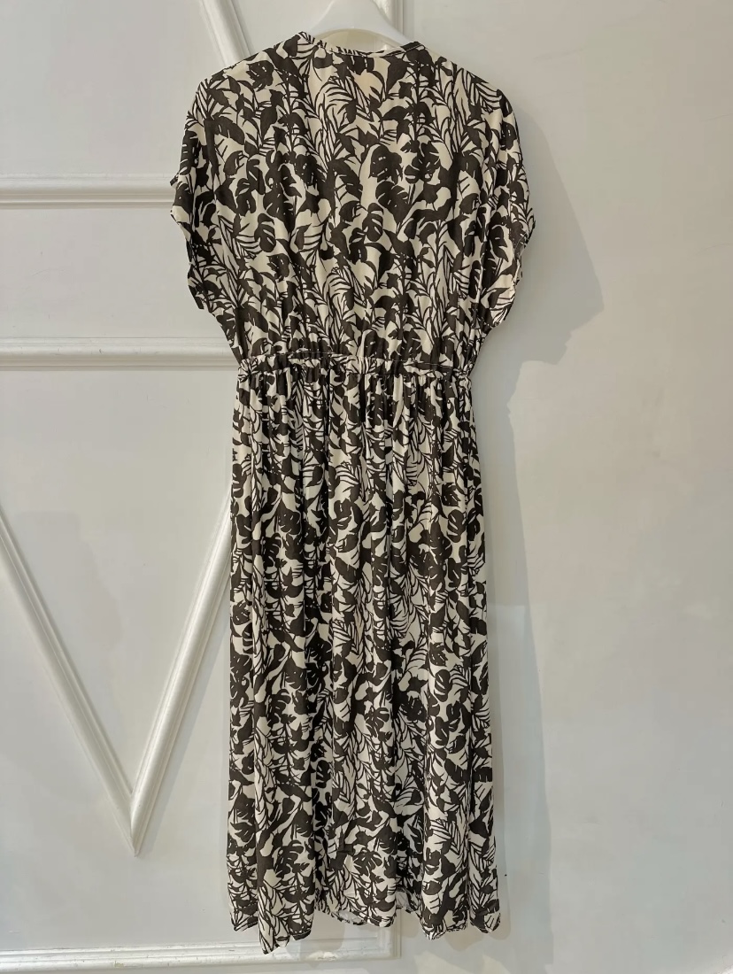 ROBE LONGUE JUNGLE CHOCOLAT APRIL VINTAGE 3