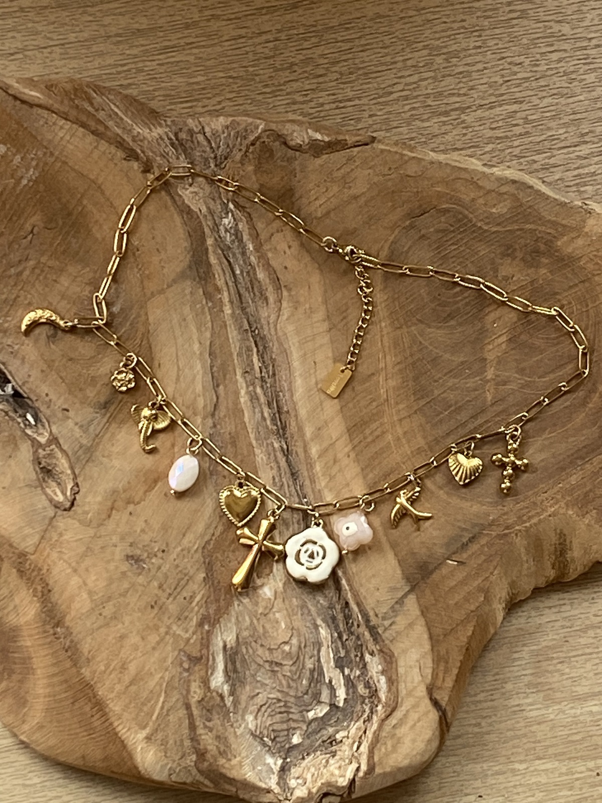 COLLIER CHARMS BOHEME DORE 1