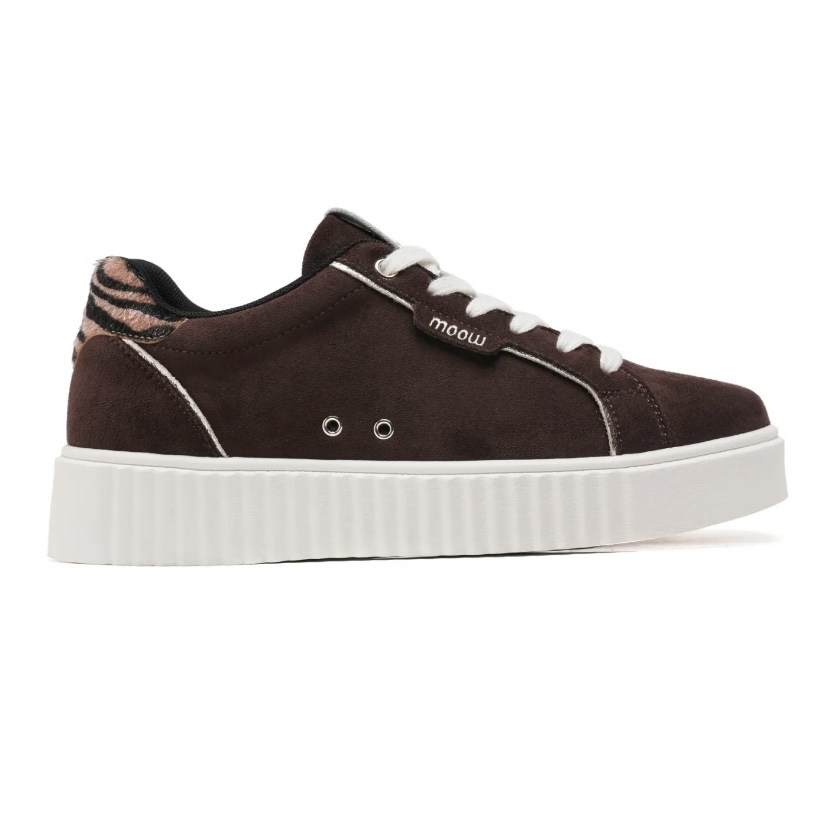 BASKETS VANESSA A LACETS CHOCOLAT - MOOW 1