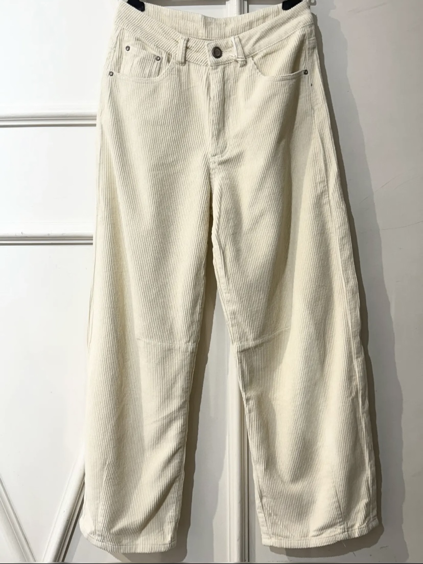 PANTALON VELOURS 7370 ECRU MELLY AND CO