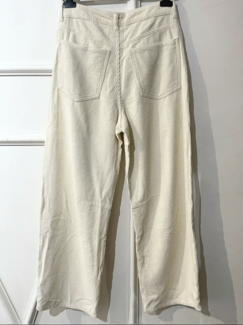 PANTALON VELOURS 7370 ECRU MELLY AND CO 1