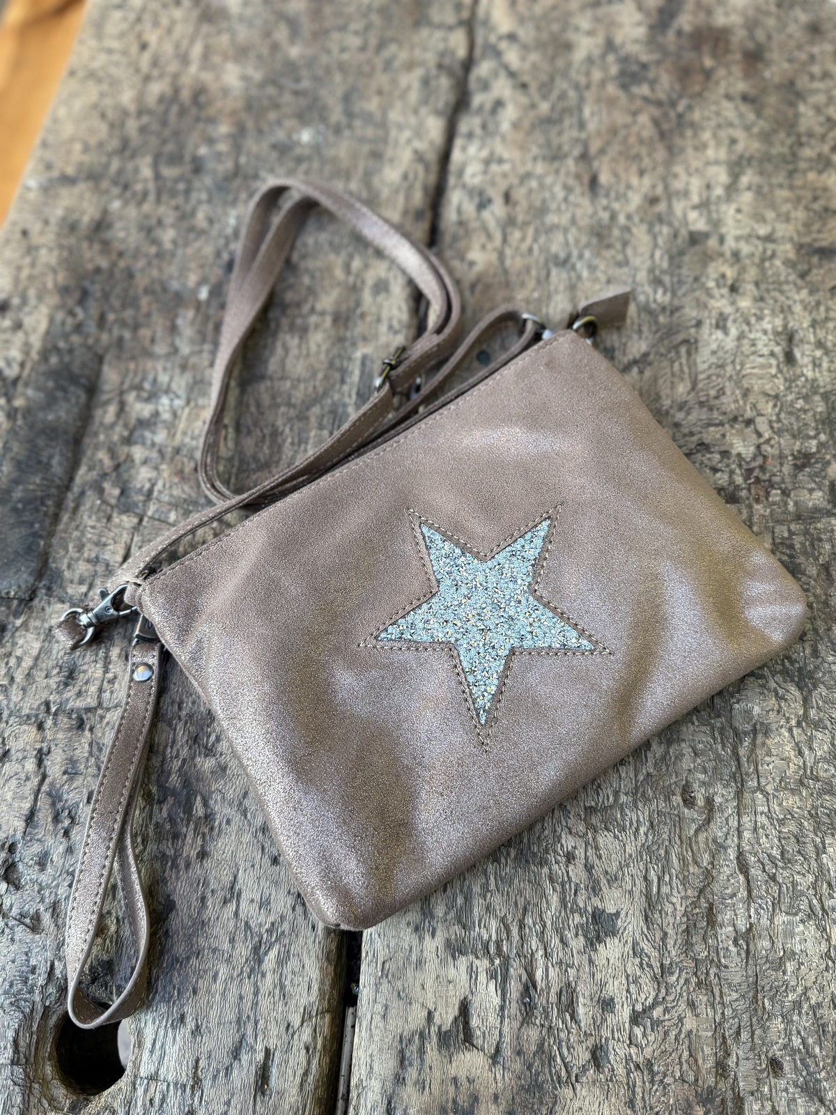 POCHETTE ETOILE TAUPE 1