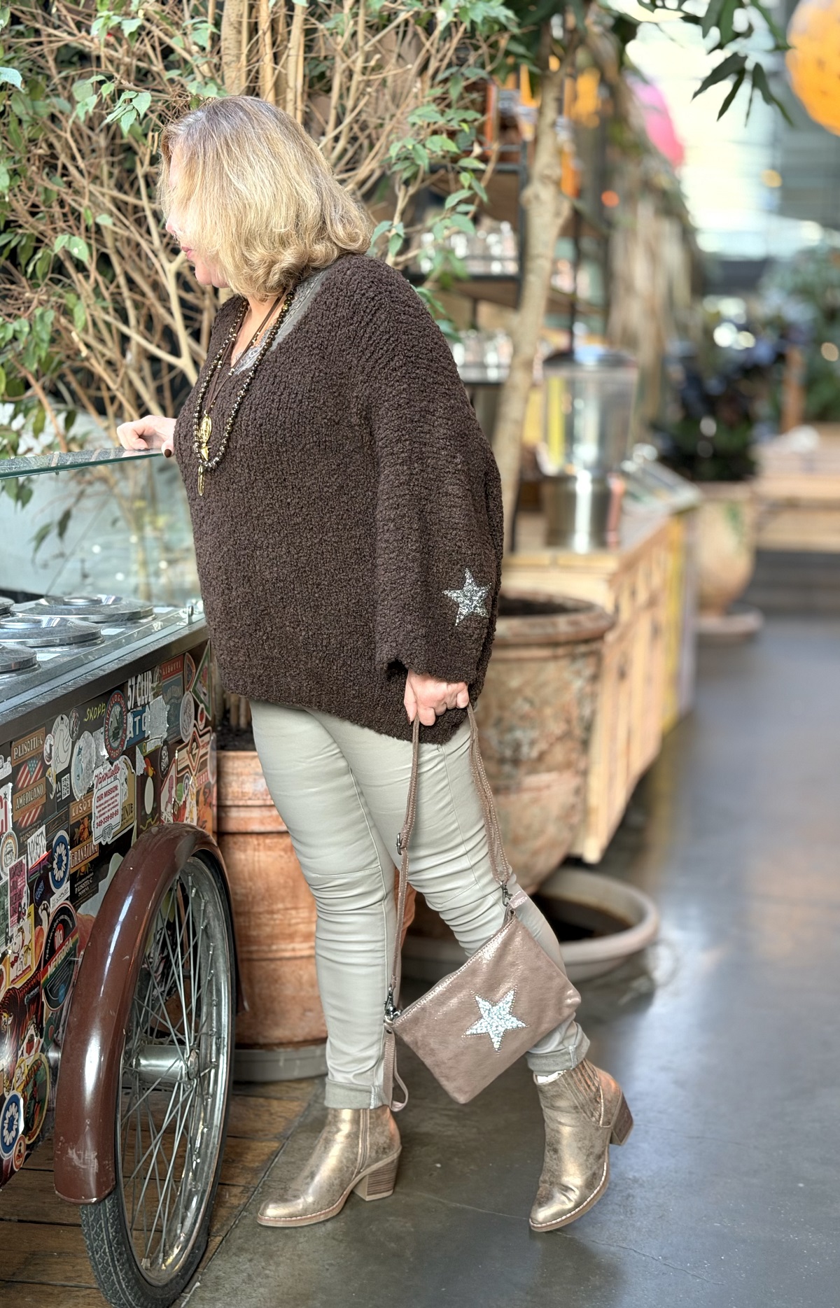 POCHETTE ETOILE TAUPE 3