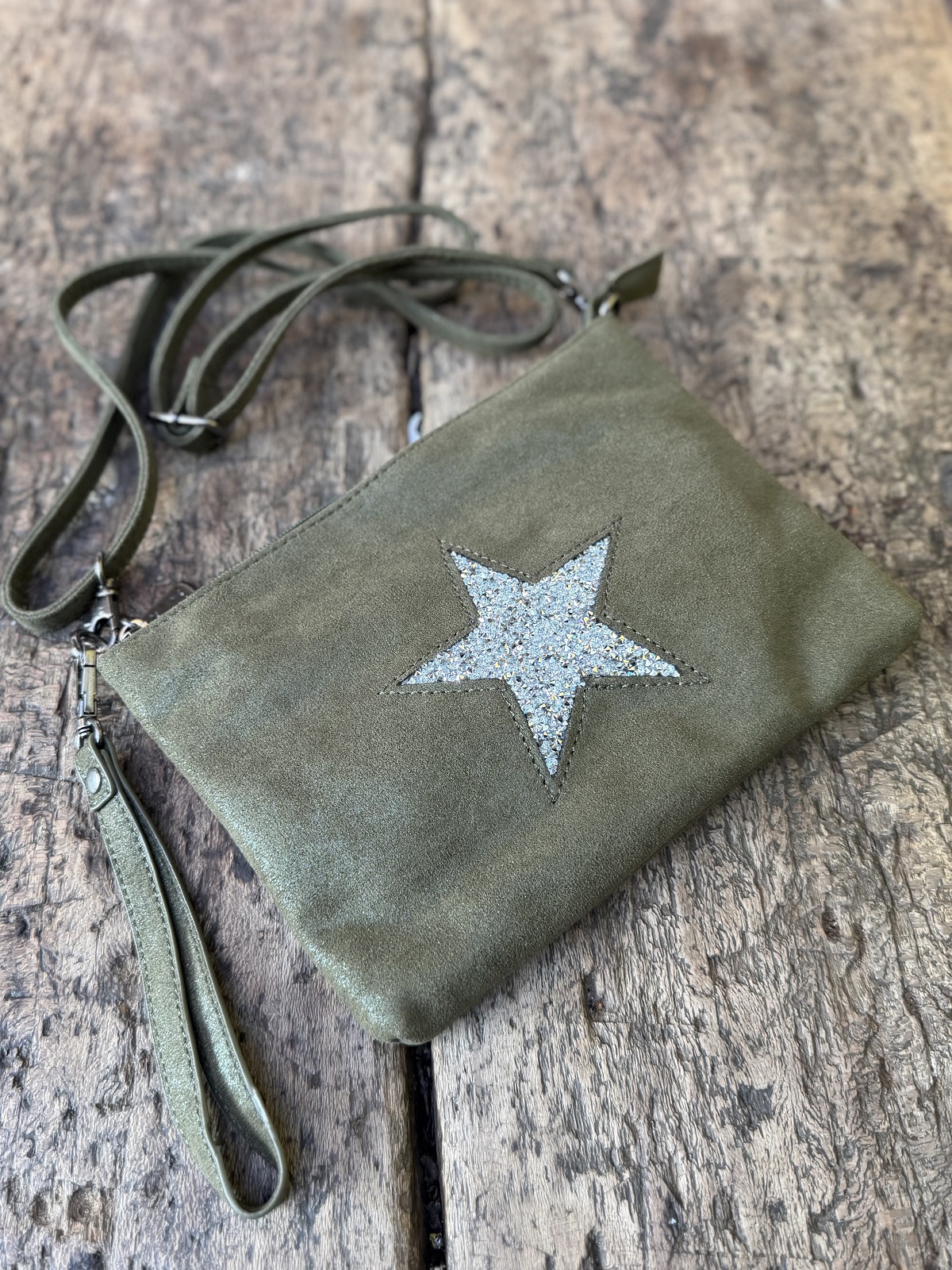 POCHETTE ETOILE KAKI 1