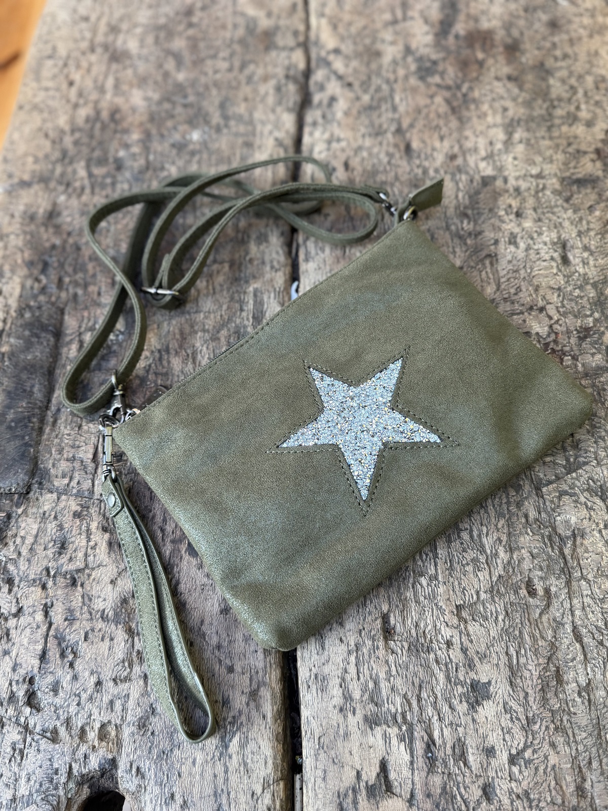 POCHETTE ETOILE KAKI 3
