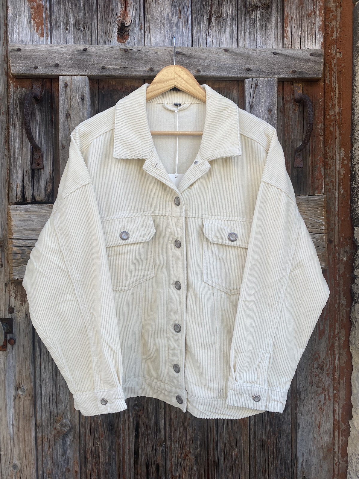 VESTE VELOURS 9632 ECRU MELLY AND CO