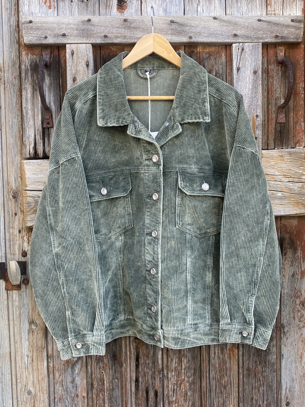 VESTE VELOURS 9632 KAKI MELLY AND CO