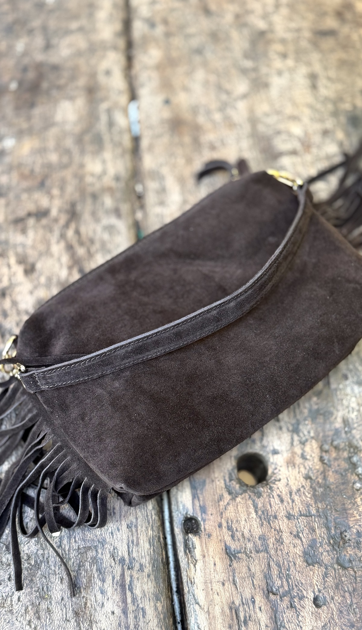 SAC A FRANGES CHOCOLAT 3