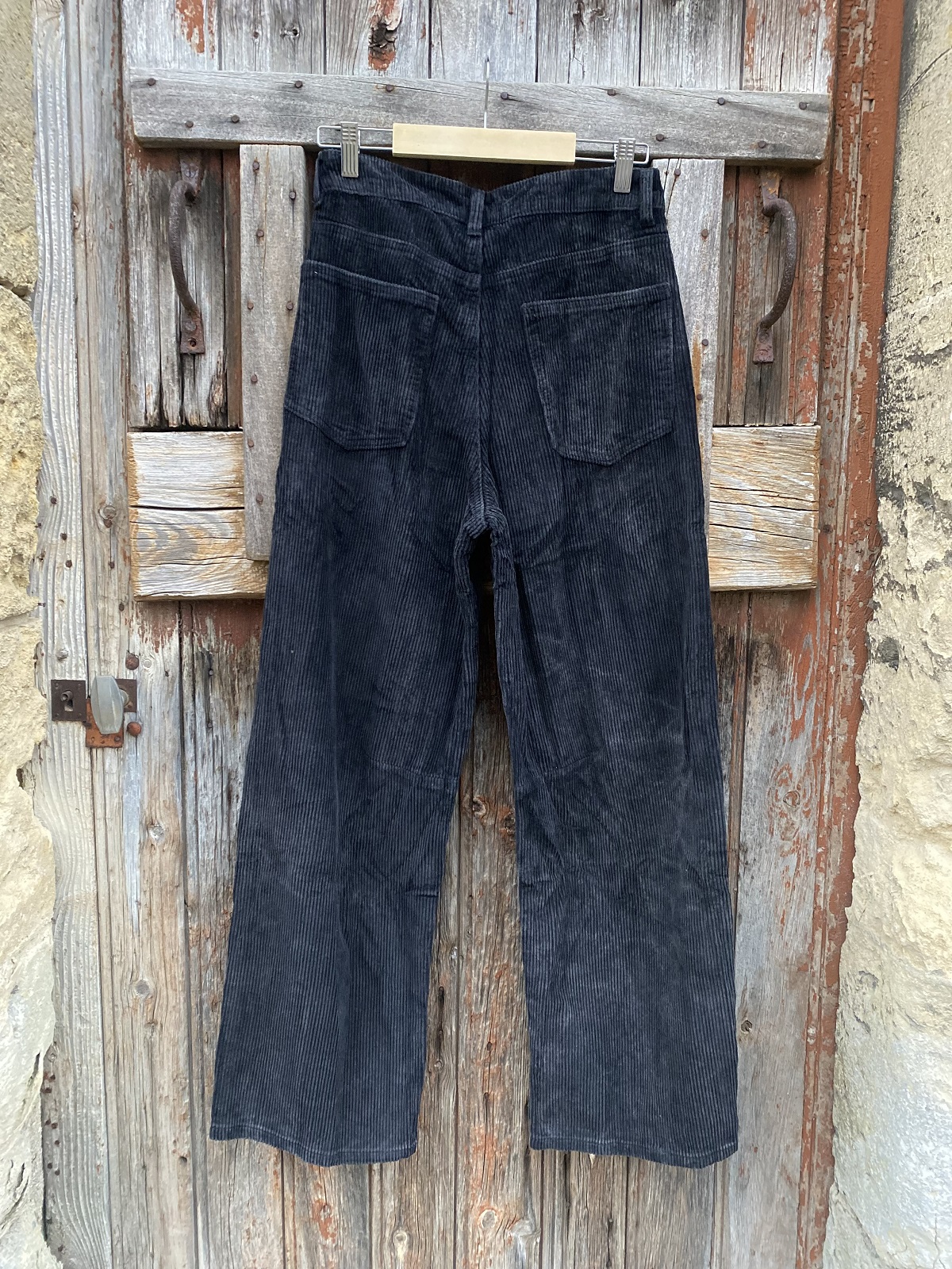 PANTALON VELOURS 7370 NOIR MELLY AND CO 1