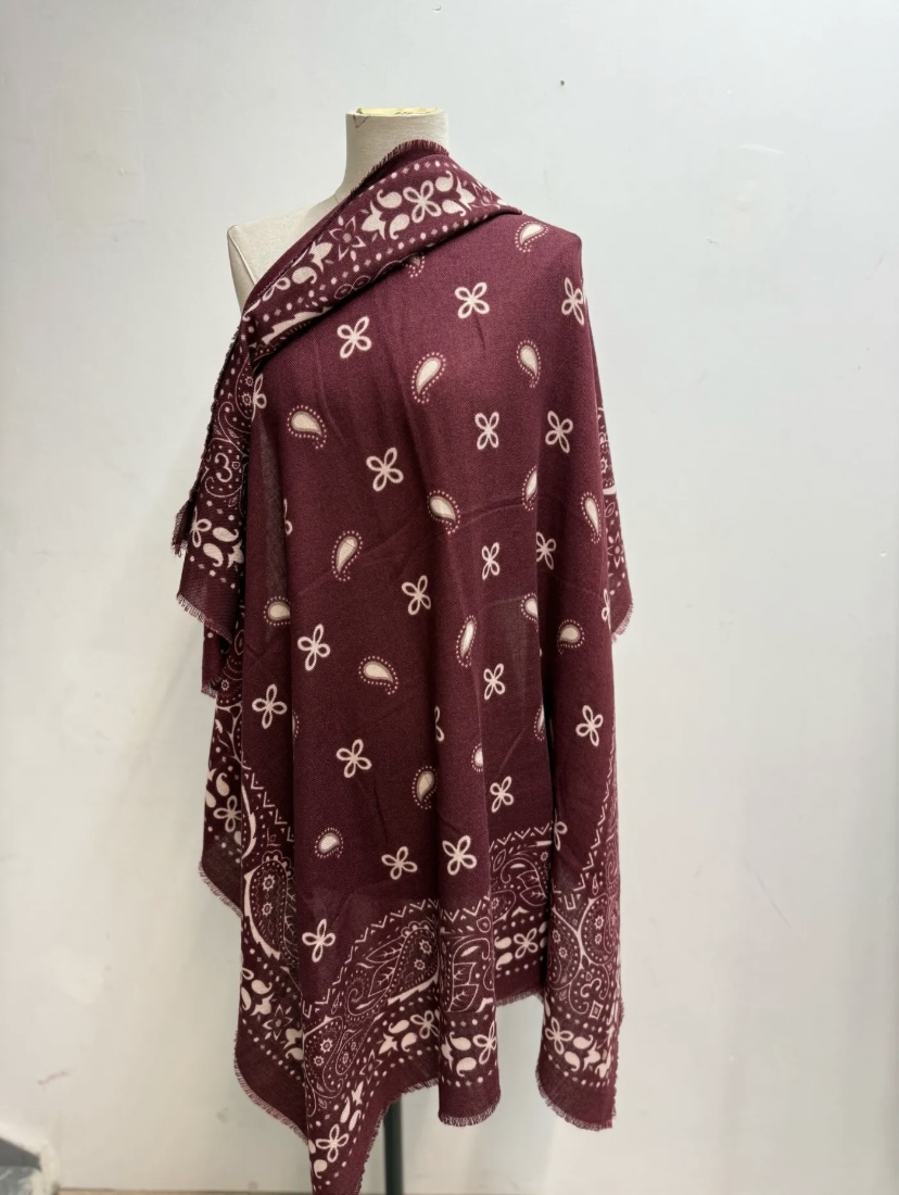 ECHARPE BANDANA BORDEAUX 1