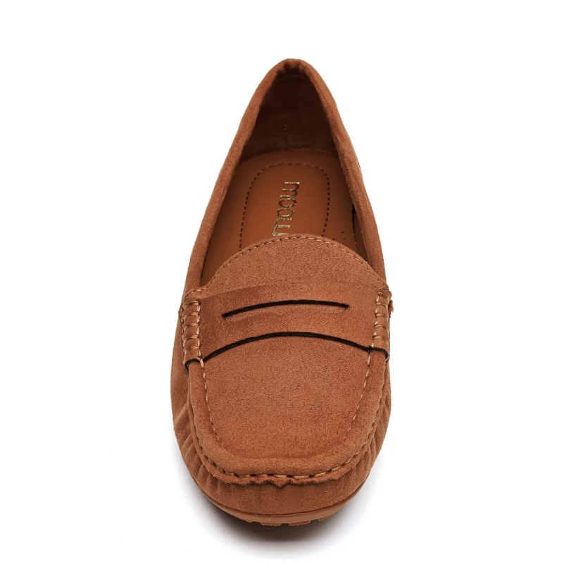 MOCASSINS CONFORT FEMME CAMEL MOOW 1