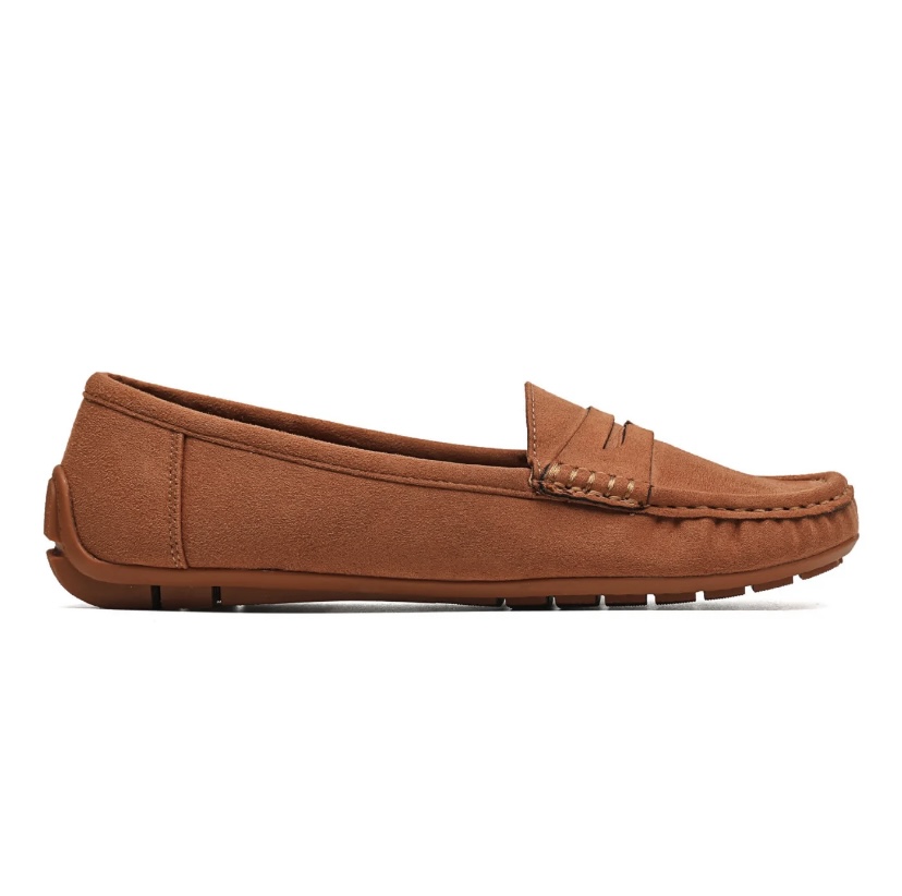 MOCASSINS CONFORT FEMME CAMEL MOOW 2