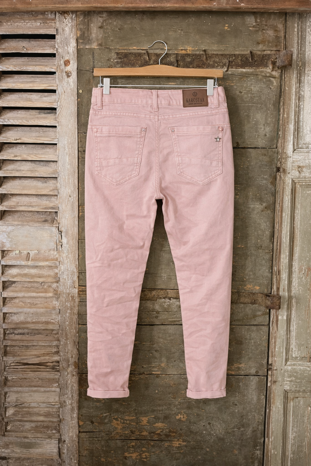 PANTALON BOUTONS BIJOUX KAROSTAR ROSE 6