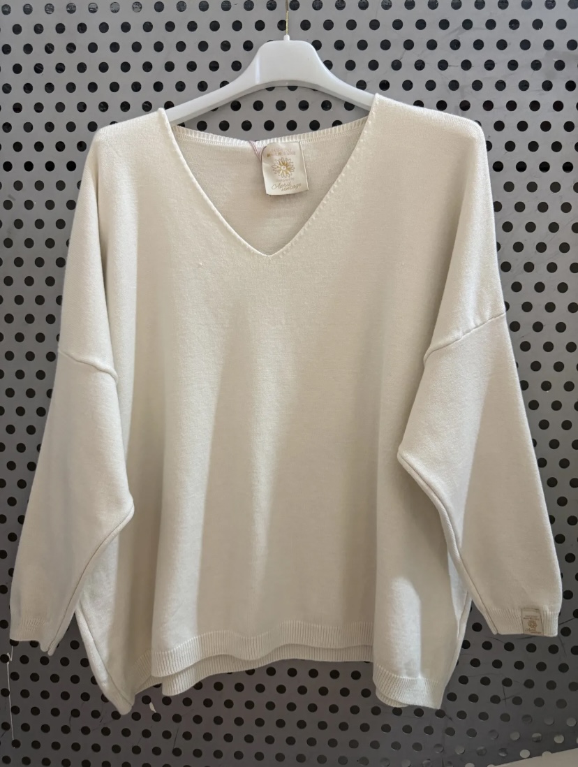 PULL OVERSIZE ICONIC ECRU APRIL VINTAGE 1