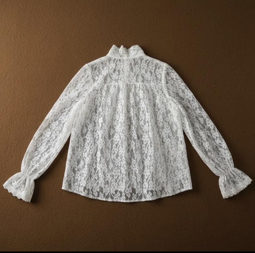 CHEMISE DENTELLE BLANCHE APRIL VINTAGE 2