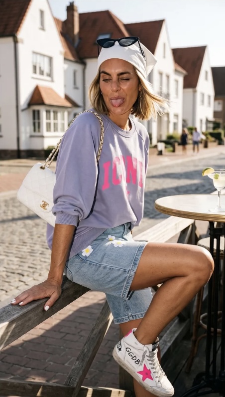 SWEAT ICONIC LILA DELAVE APRIL VINTAGE 1
