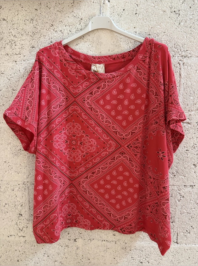 T-SHIRT BANDANA ROUGE APRIL VINTAGE 1