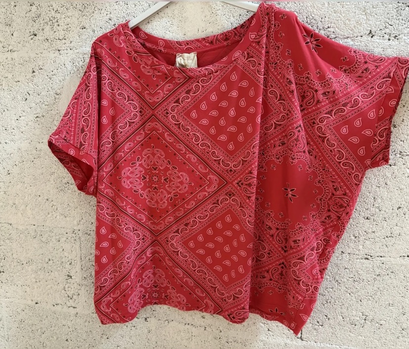 T-SHIRT BANDANA ROUGE APRIL VINTAGE 2
