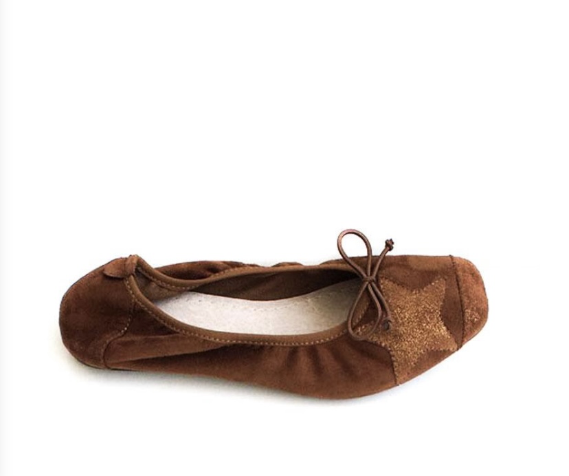 BALLERINES SOUPLES AVEC ETOILE CAMEL 1