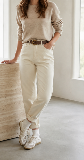 pantalon-mum-fit-ecru-ceinture-taupe-2