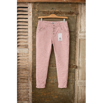 PANTALON BOUTONS BIJOUX KAROSTAR ROSE 5
