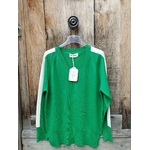 pull maila vert gucci et écru banditas