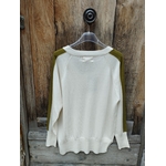pull maila écru et olive banditas 1