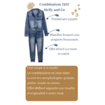combinaion en jean 7207 melly and co