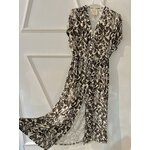 ROBE LONGUE JUNGLE CHOCOLAT APRIL VINTAGE 1