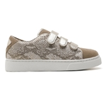 BASKETS VANESSA A SCRATCH TAUPE ET OR - MOOW 3