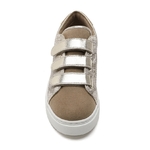 BASKETS VANESSA A SCRATCH TAUPE ET OR - MOOW 2