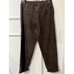PANTALON BAREL BROCHE VELOURS CHOCOLAT APRIL VINTAGE