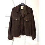 VESTE BROCHE VELOURS CHOCOLAT APRIL VINTAGE 3