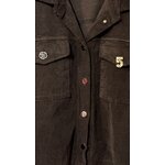 VESTE BROCHE VELOURS CHOCOLAT APRIL VINTAGE 2