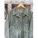 VESTE CHEMISE VELOURS 9631 KAKI MELLY AND CO 2