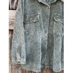 VESTE CHEMISE VELOURS 9631 KAKI MELLY AND CO 1