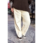 PANTALON VELOURS MELLY AND CO ECRU 1