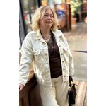 VESTE VELOURS ECRU MELLY AND CO 1