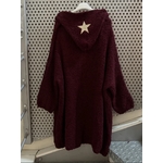 MAXI GILET ETOILE CAPUCHE BORDEAUX APRIL VINTAGE 2
