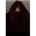 MAXI GILET ETOILE CAPUCHE BORDEAUX APRIL VINTAGE 1
